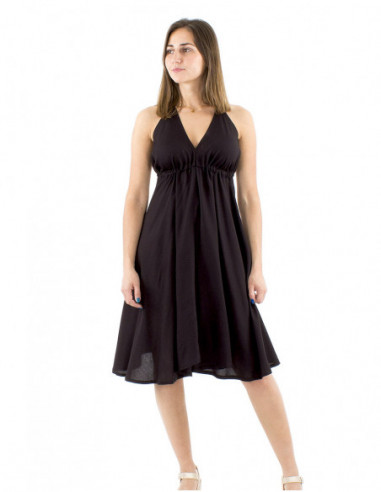 Robe courte Marylin dos nu avec liens