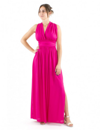 Robe longue chic modulable avec liens