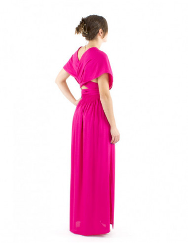 Robe longue chic modulable avec liens