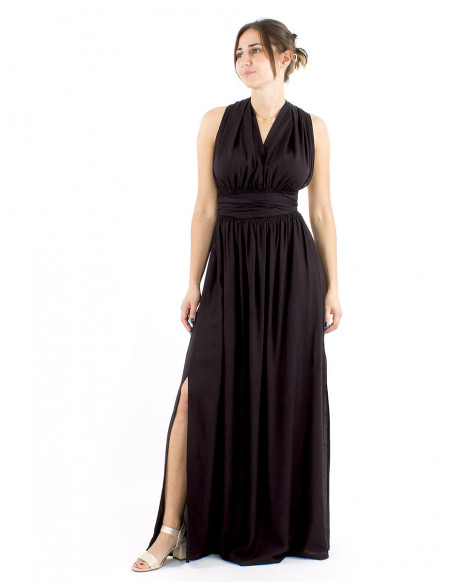 Modular long chic dress with laces