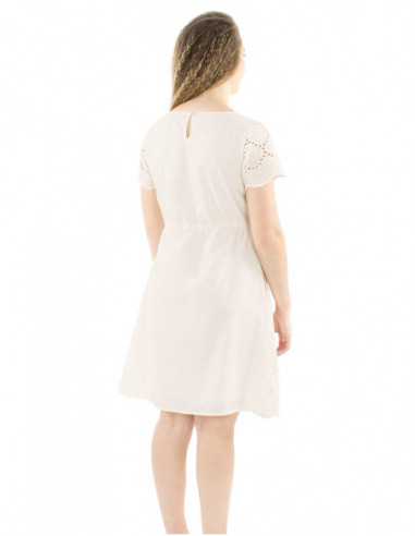 Romantic embroidered cotton dress