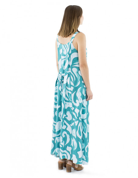 Robe longue bohème motif coloré original