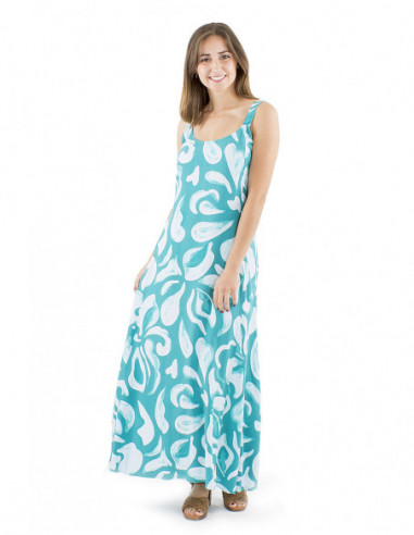 Robe longue bohème motif coloré original