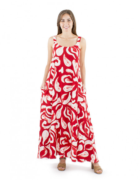 Robe longue bohème motif coloré original