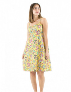 Short strap dress flowery... 2