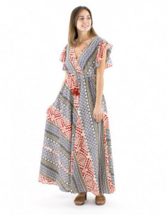 Cotton maxi dress afro... 2
