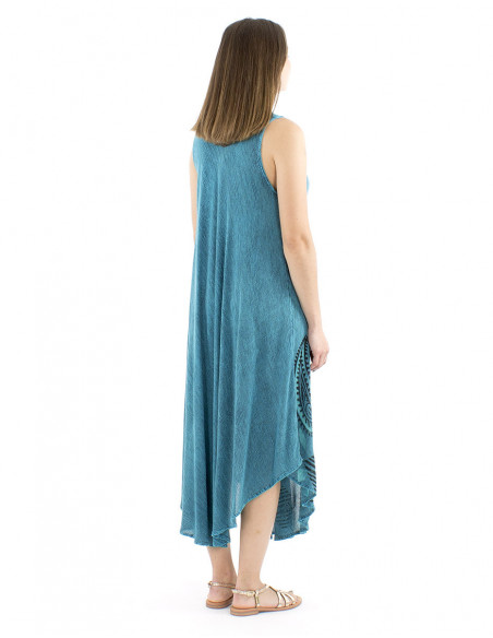 Robe longue de plage tie and dye