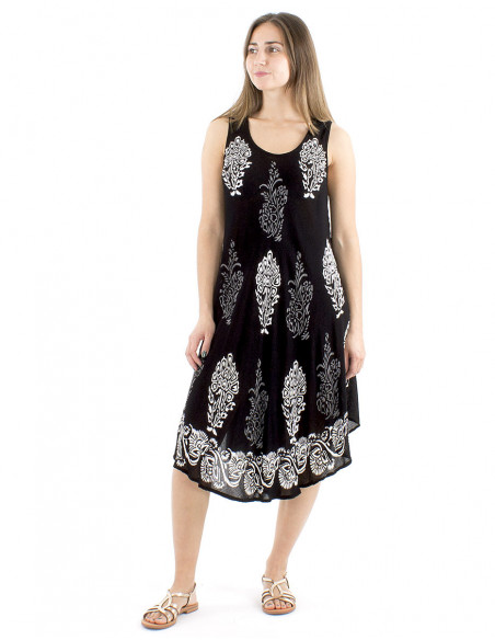 Robe longue de plage motif original