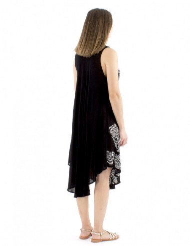 Long beach dress indian pattern