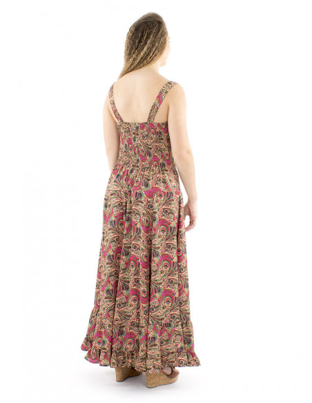 Maxi robe princesse imprimé bohème