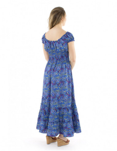 Maxi robe bohème avec smock