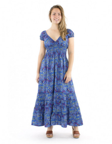 Maxi robe bohème avec smock