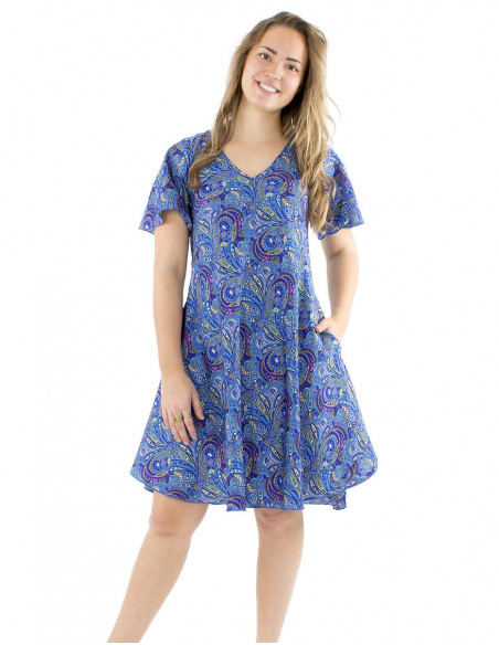 Robe courte inspiration indienne