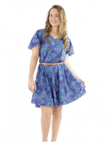 Robe courte inspiration indienne