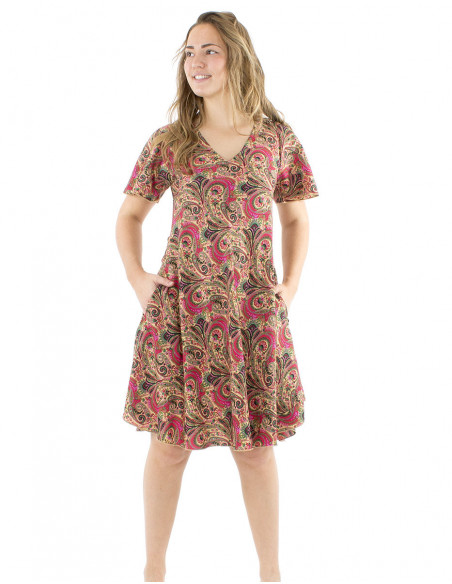 Robe courte inspiration indienne