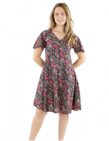 Robe courte inspiration indienne