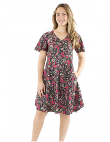 Robe courte inspiration indienne