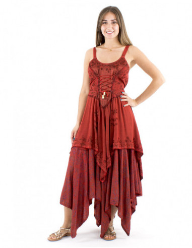 Medieval princess dress embroderies