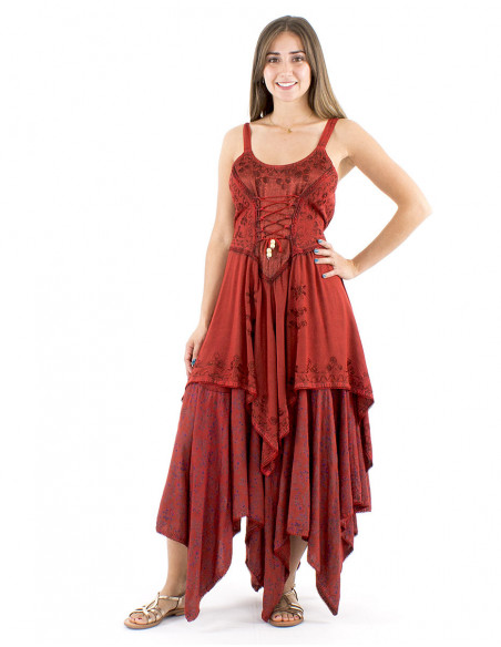 Medieval princess dress embroderies
