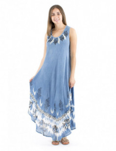 Robe de plage longue imprimé ethnique 2