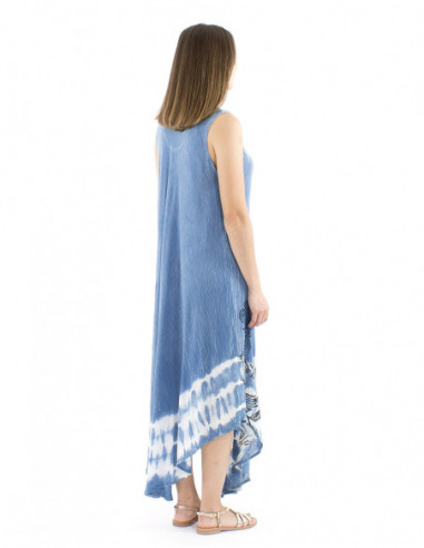 Long beach dress ethnic print
