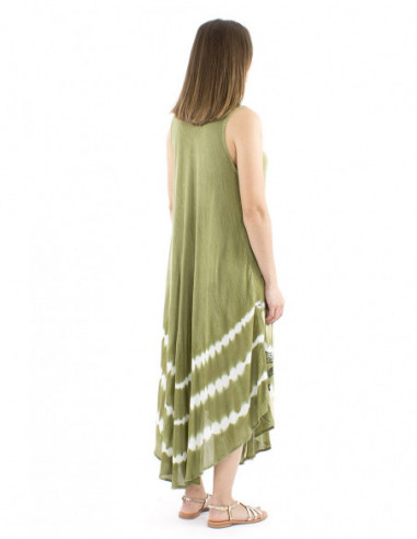 Long beach dress ethnic print