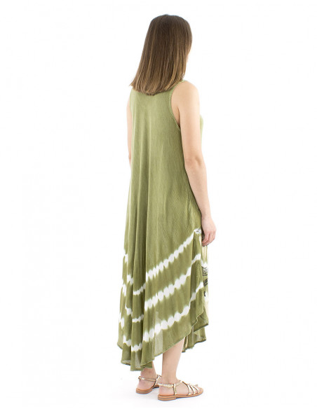 Long beach dress ethnic print