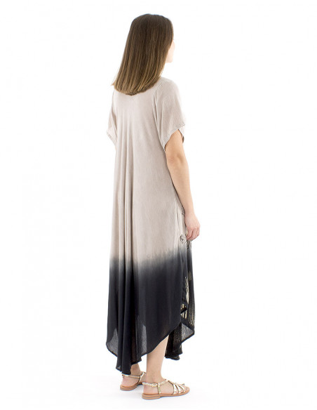 Robe de plage estivale manches courtes