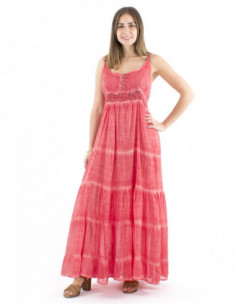 Robe bohème longue coton tie and dye 2