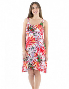 Short tropical printed...