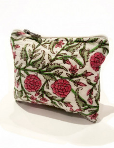 Quilted cotton wallet boho...