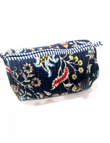 Pochette coton matelassée motif original
