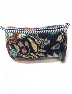 Pochette coton matelassée motif original