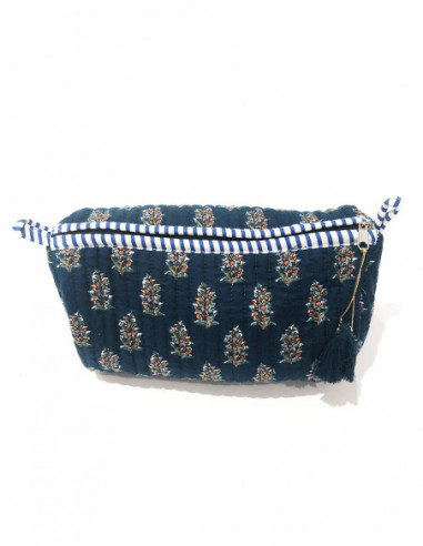 Pochette coton matelassée motif original
