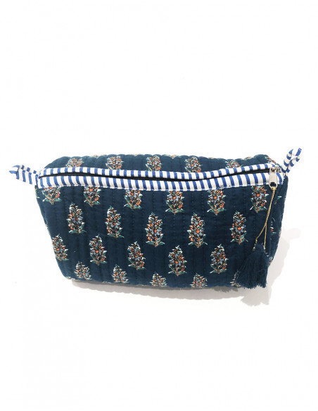 Pochette coton matelassée motif original