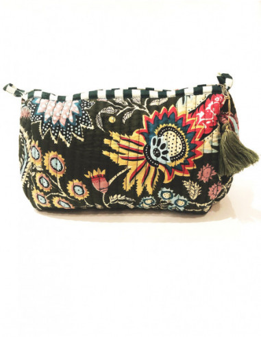 Pochette coton matelassée motif original