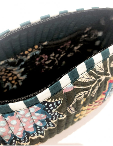 Pochette coton matelassée motif original