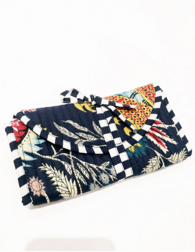 Trousse de maquillage coton matelassé