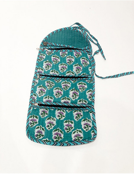 Trousse de maquillage coton matelassé