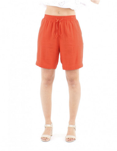 Basic plain short with linen
