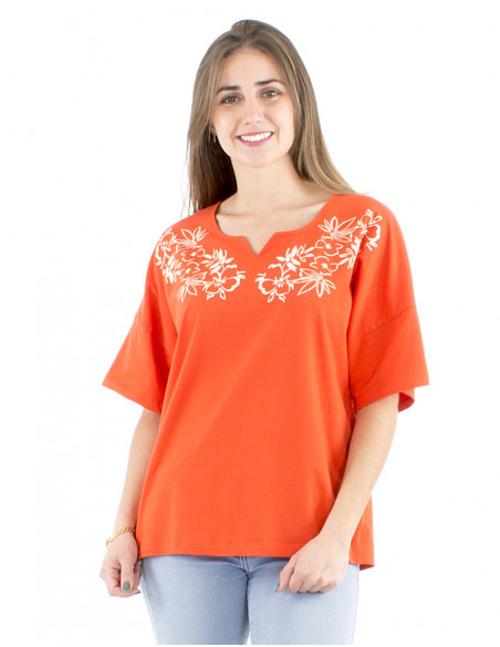 Large comfy top with boho print