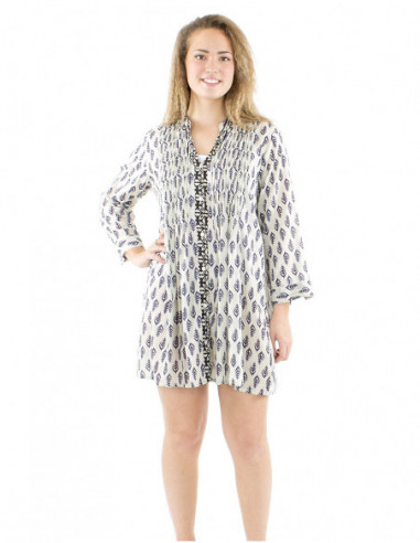 Original cotton tunic ethnic patterns