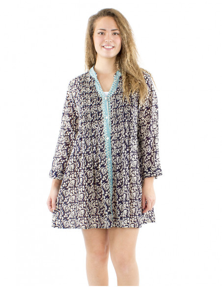 Original cotton tunic ethnic patterns