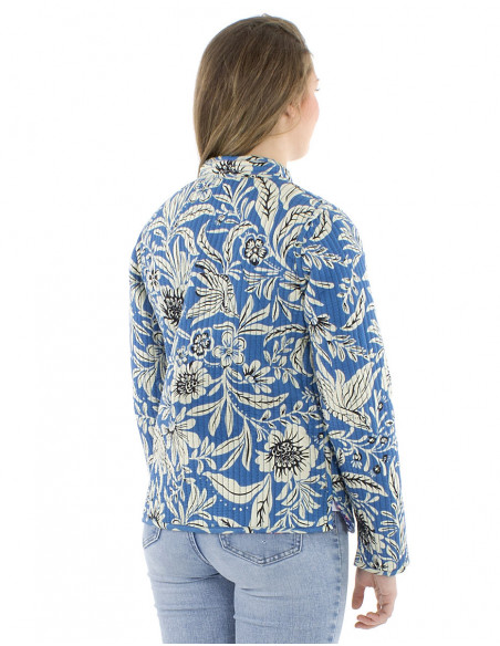 Boho reversible quilted cotton jacket