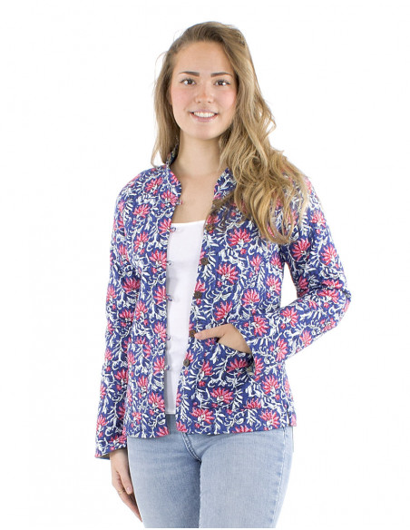 Veste boho matelassée coton réversible