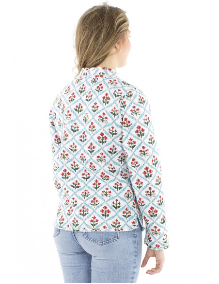 Reversible romantic cotton jacket