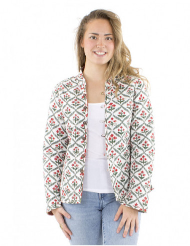 Veste matelassée réversible bohème coton