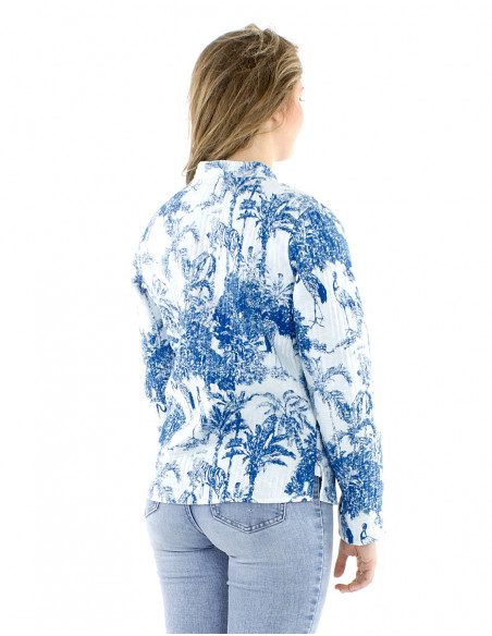 Reversible romantic cotton jacket