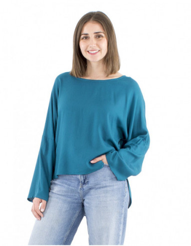 Loose blouse adjustable sleeves