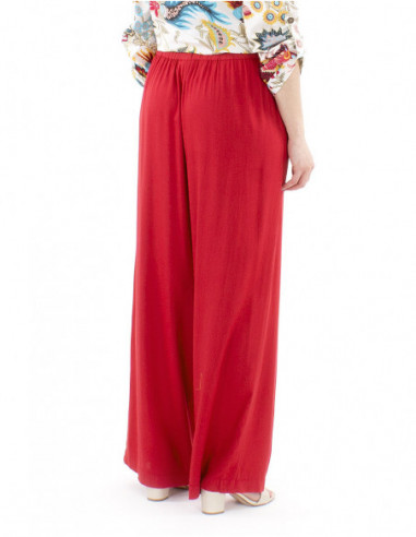 Oversized pants plain fabric